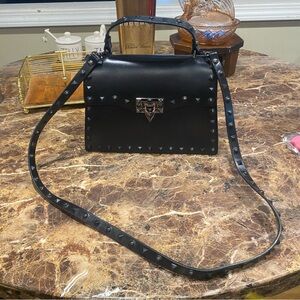 Black Studded Crossbody/ Handbag